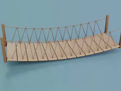 Cartoon Bridge 9 3D model