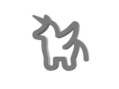 3d alicorn Low-poly 3D model