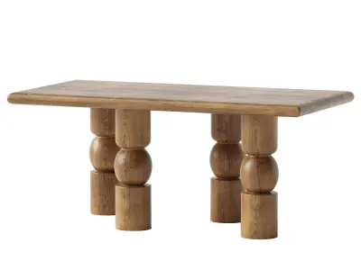 Crews Single Coffee Table 3D model