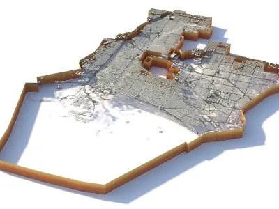 Long Beach California USA 3D model purchase