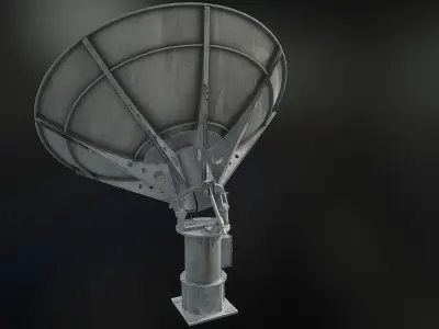 Satellite Dish Low-poly 3D model