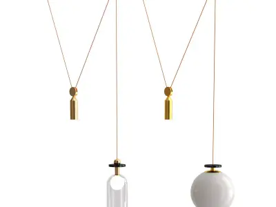 Shape Up Pendant - Globe Cylinder 3D model