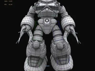 Gundam mobile suit MSM07 ZGOK model 3D model