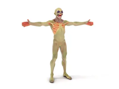 Alien Creature Character Model Pack for Game and Animation Low-poly 3D model