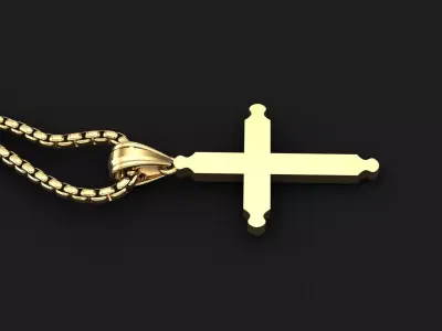 Cross Light Gold 3CP042 3DM STL 3D model