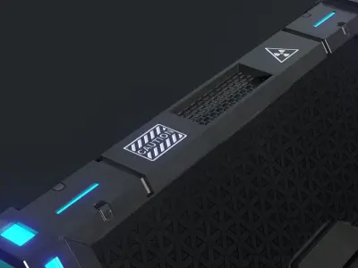 Sci Fi Box v5 Low-poly 3D model