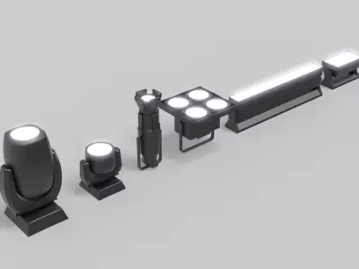Stage Lights 3D model