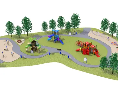 Playground Park 3D model
