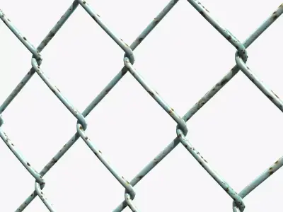 Mesh Link Fence Element 3D model