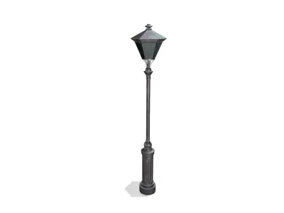 Street Lamp Low-poly 3D model