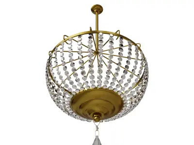 Elegant Chandelier 3D Model 3D model