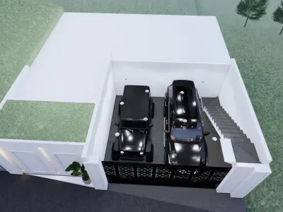 Interior and Exterior Modern Classic house 3D model