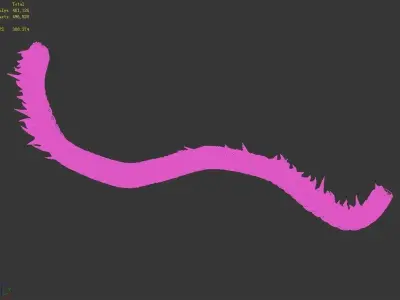 Shinomiya village dragon middle 3D model