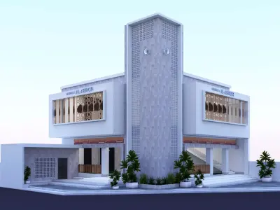 EXTERIOR MOSQUE 3D model