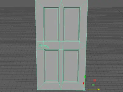 Door Mesh Free low-poly 3D model