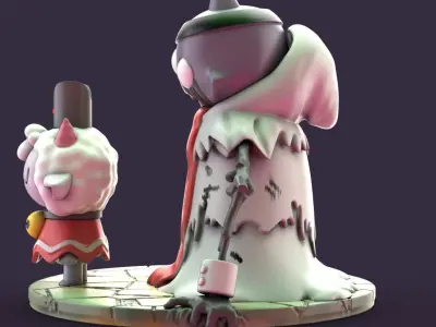 THE ONE WHO WAITS cult of the lamb 3D print model