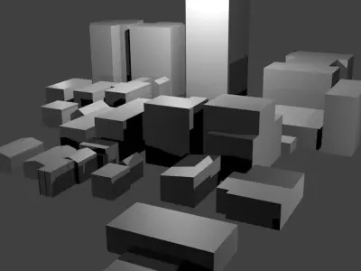 38-In-1 Low Poly Building Pack Low-poly 3D model