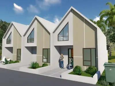 Scandinavian Minimalist House 3D Model Low-poly 3D model