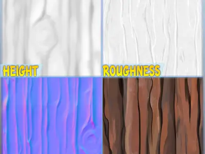 Stylized Wood Seamless Texture Texture 12