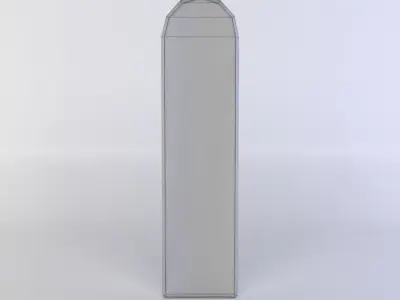 Window tall tower Low-poly 3D model