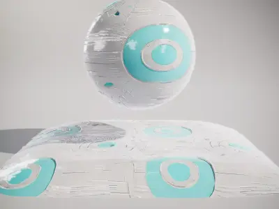 HQ PBR Textures Set SciFi Metal Panel Brushed Texture