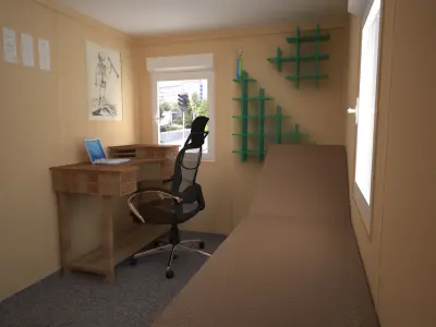 Modular building Medical Center 3D model