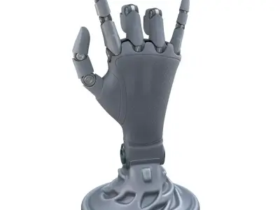 mechanical hand robot figure 3D model