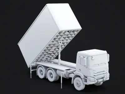  Shahed-136 Drone Launcher Truck - Military UAV Launch System No Textures 