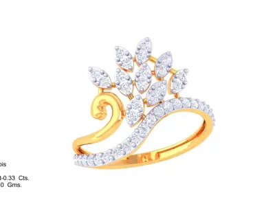  Women Ring MTL 3dm STL OBJ FBX Details 3D print model get