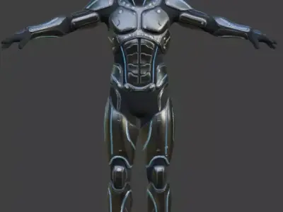 Sci-Fi Advanced Spacesuit 3D Model 3D model