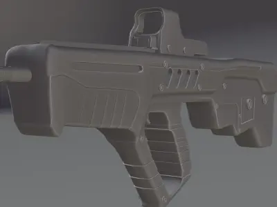 Assault Rifle 3d Model 3D model