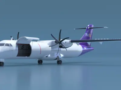  FedEx ATR 72-600 Cargo Aircraft Open 