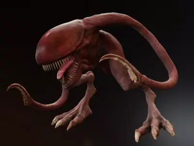 Wanamingo Fallout 2 Mutant Low-poly 3D model