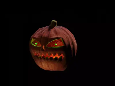 Animated Jack O Lantern 3D model