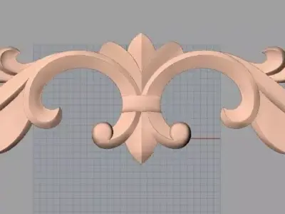 3D carved model furniture 3D design used for artcam aspire E830 3D model