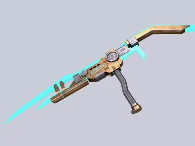 Sci fi elite chakram Low-poly 3D model