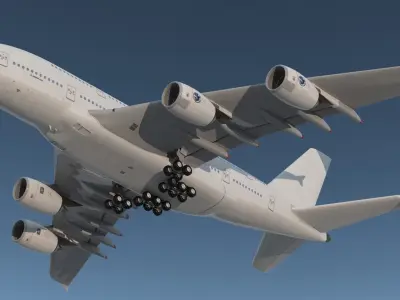  Airbus A380 800 Interior Red 