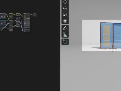 the door Low-poly 3D model