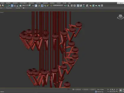 TRIANGLES CHANDELIER Low-poly 3D model