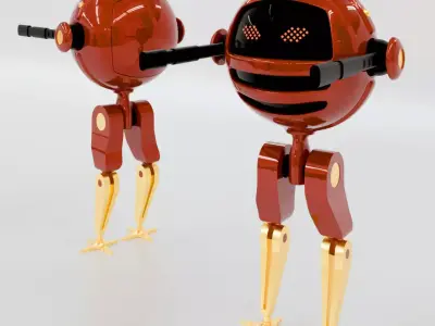 spherical robot 3D model purchase