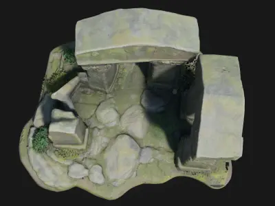 Ancient Ruins Diorama  Echoes of a Lost Civilization 3D model