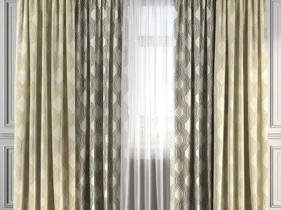 Curtain Set 109 3D model