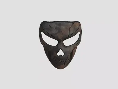 Scifi Skull Mask A03 - Fantasy Character Design Low-poly 3D model