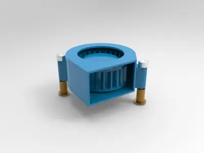 Electronic blower fan 3D model