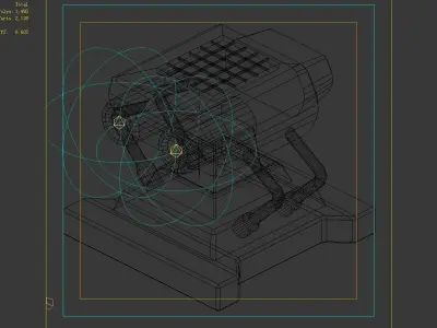 Satellite city object 04 3D model