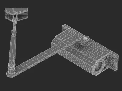 Hydraulic Door Closer 3D model