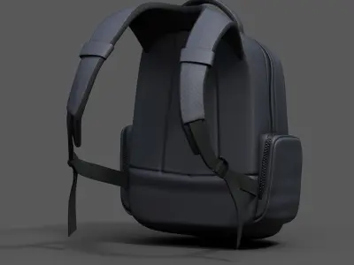 Backpack Camping bag human generic space millitary fantasy  Low-poly 3D model