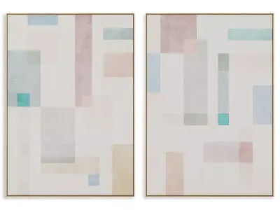 Abstract Painting Frame set 3D model 853