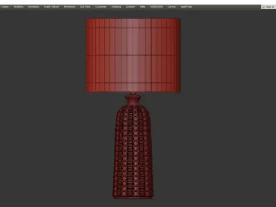 Newell Table Lamp Low-poly 3D model