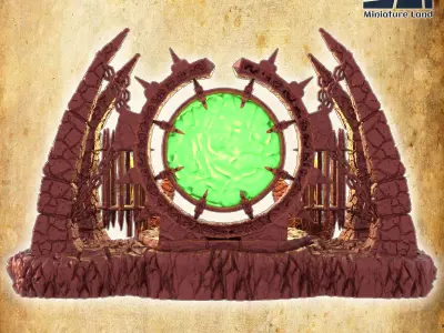Chaos Portal Tabletop Terrain 28 MM 3D print model